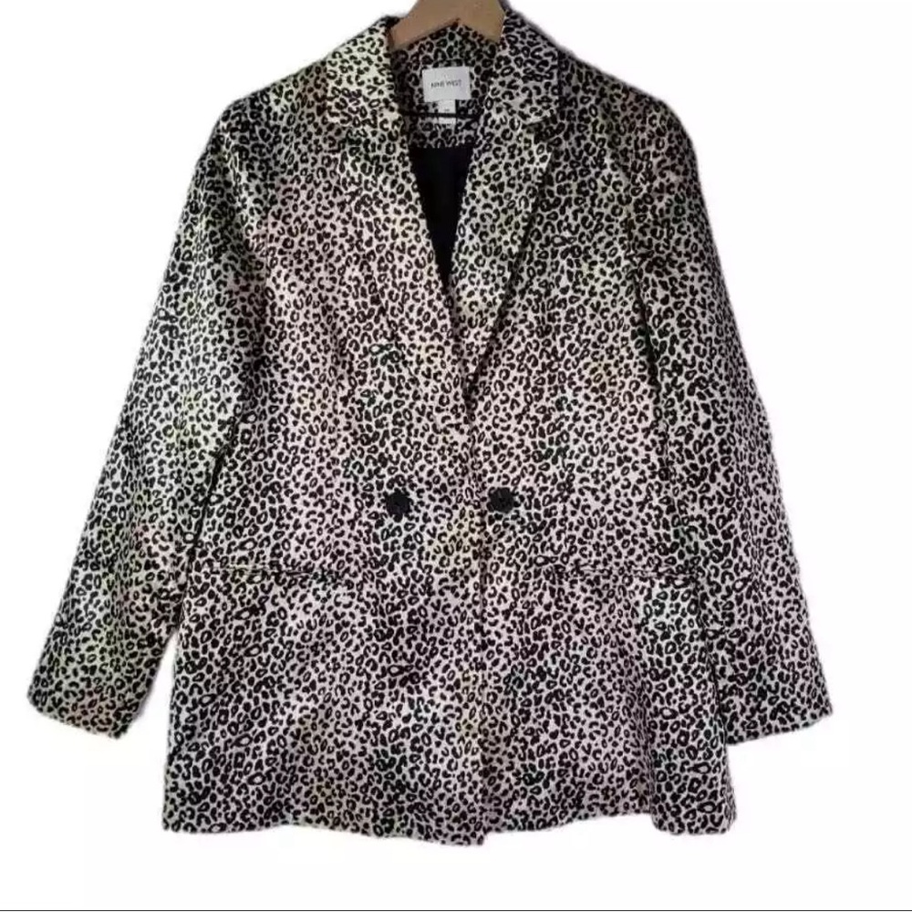Nine West Leapord Print Blazer